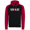 Unisex Hoodie mit Motiv Kapuzenpullover Unikat rot schwarz