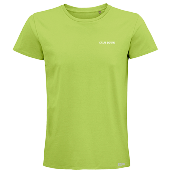 Unisex T-Shirt vorne Calm Down Apple