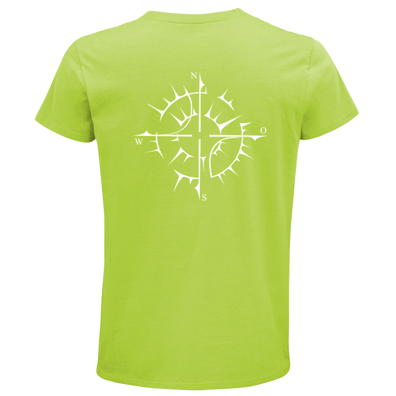 KOMPASS ABSTRAKT 2 Cooles Unisex T Shirt aus Bio-Baumwolle