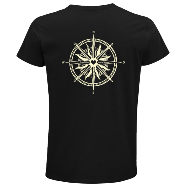 Unisex T-Shirt Folge Deinem inneren Kompass hinten schwarz