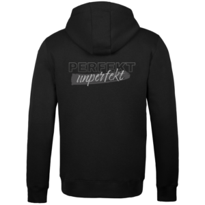 Unisex Zipper Hoodie Sweatshirt Jacke Perfekt Unperfekt Grau